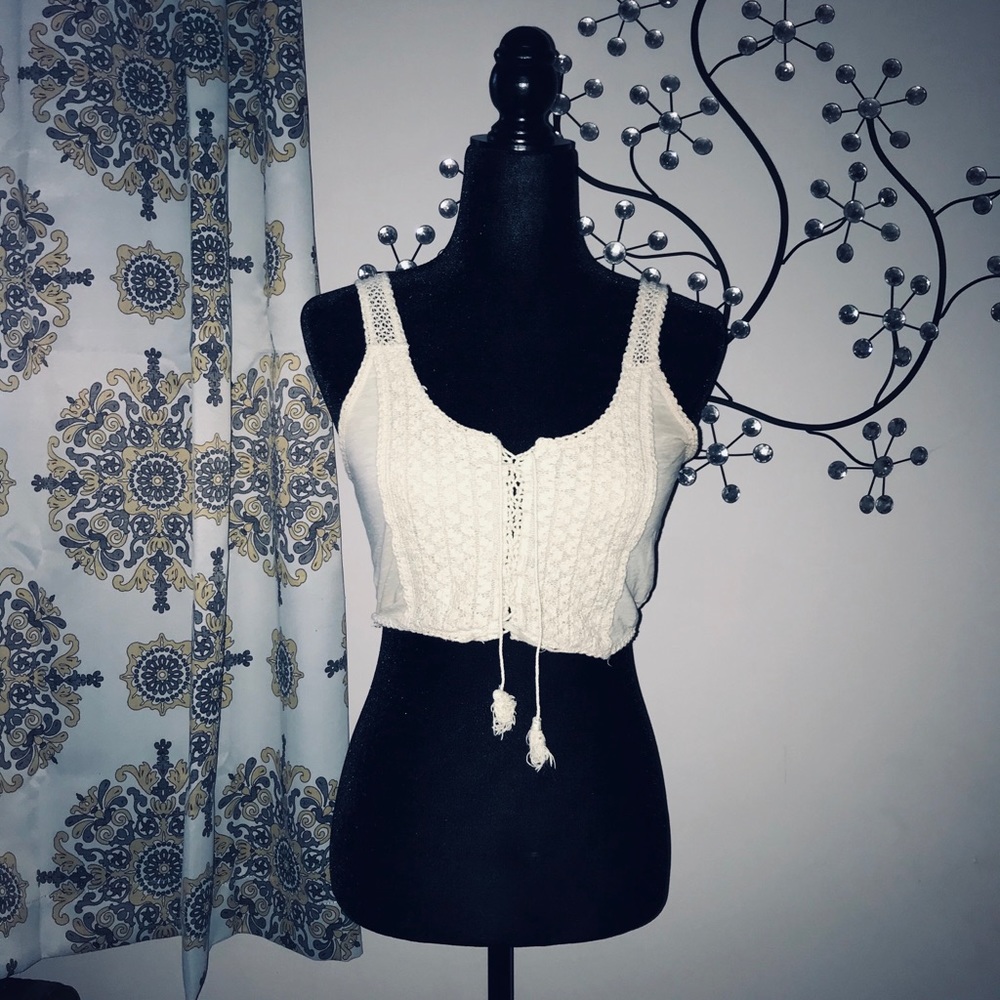 American Eagle Bohemian Hippie Crop Top - Picture 1 of 8